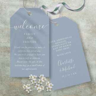 Étiquettes-cadeau Sac de basket de bienvenue pour cadeau de mariage 