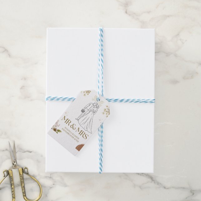 Étiquettes-cadeau Sac de cadeau de mariage (Avec de laficelle)