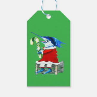 Étiquettes-cadeau Sac de cadeau de Mme Sailfish Claus