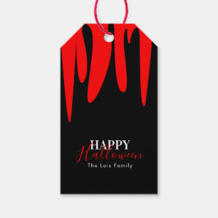 Étiquettes-cadeau Sac de friandises Halloween Sang de Vampire 
