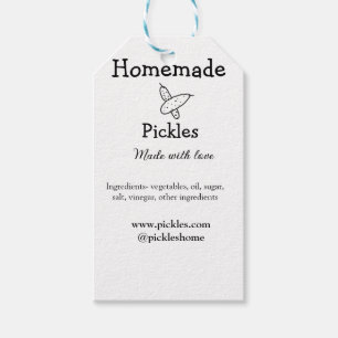 Étiquettes-cadeau Sachets maison faits avec amour ajouter texte site