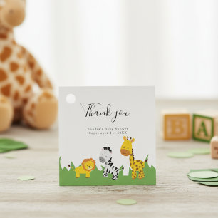 Étiquettes Cadeau Safari Baby shower mignon Jungle Animaux Neutres