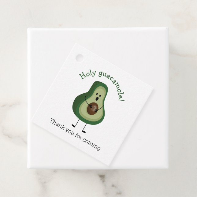 Étiquettes Cadeau Saint Guacamole ! Merci (En situation)