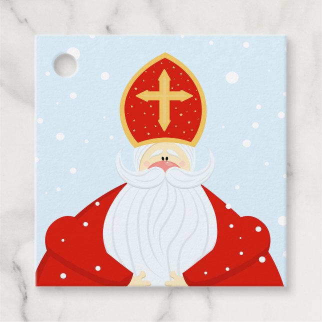 Étiquettes Cadeau Saint Nicolas (Devant)