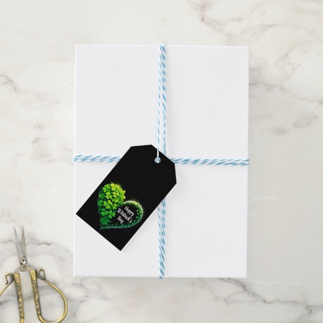 Étiquettes-cadeau Saint Patrick's Day (Avec de laficelle)