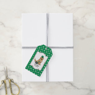 Étiquettes-cadeau Saint Patrick's Day Golden Retriever Chien