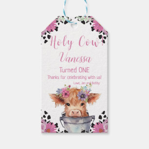Étiquettes-cadeau Saint-Vache, premier anniversaire