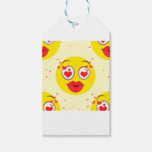 Étiquettes-cadeau Saint Valentin Emoji
