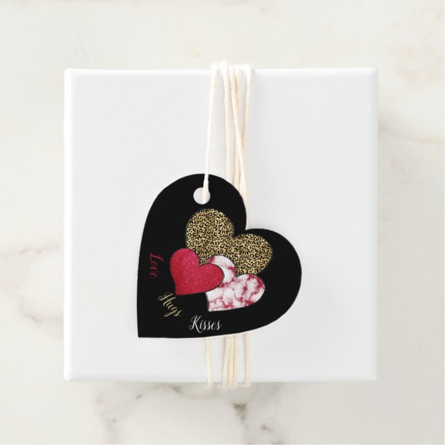 Étiquettes Cadeau Saint-Valentin sauvage  (En situation)