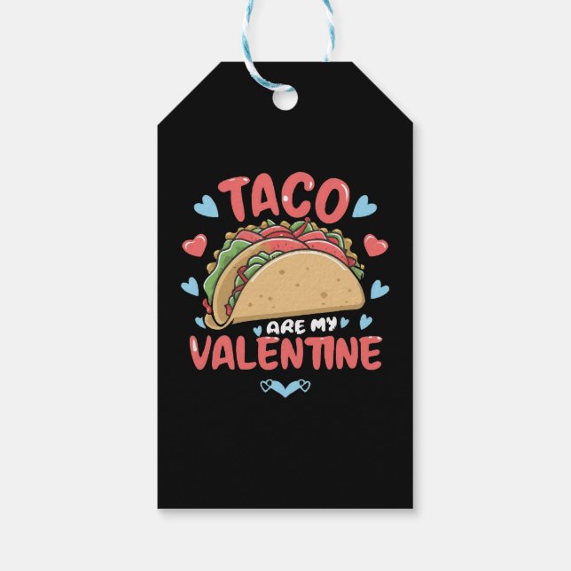 Étiquettes-cadeau Saint-Valentin-Taco (Dos)