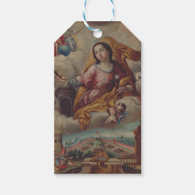 Étiquettes-cadeau Sainte Barbara Vierge et martyr (Devant)