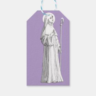Étiquettes-cadeau Sainte Catherine de Sienne vierge