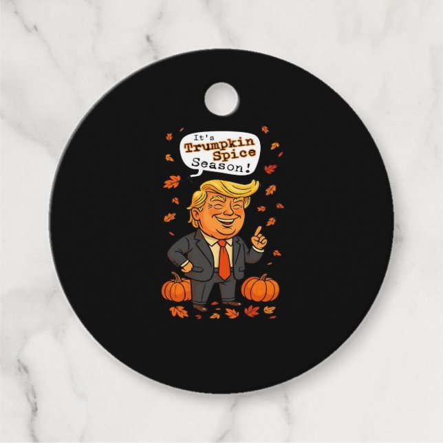 Étiquettes Cadeau Saison épice Trumpkin Classic (Devant)