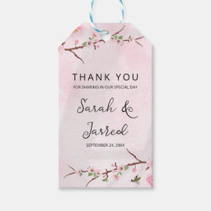 Étiquettes-cadeau Sakura Japonaise Fleur de cerisier asiatique