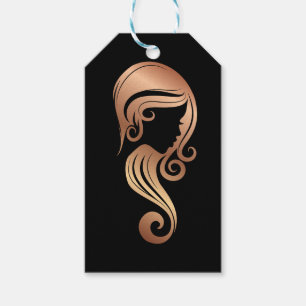 Étiquettes-cadeau Salon de beauté et de coiffure Rose Gold Beauty Gi
