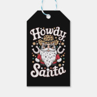 Salut Santa Cow-boy Occidental Cadeau de Noël Rode