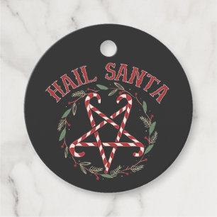 Étiquettes Cadeau Salut Satan Noël Krampus Xmas Devil Candy
