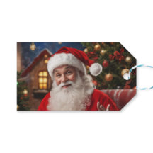 Santa Clause souriant et agitant