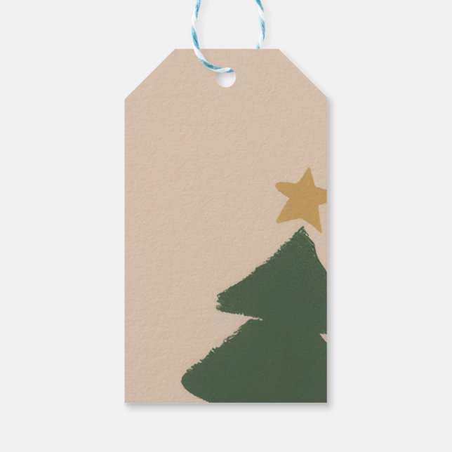 Étiquettes-cadeau Sapin de Noël (Dos)