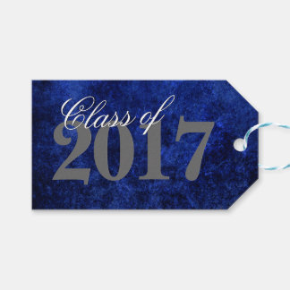 Étiquettes-cadeau Sapphire Grad | Blue Royal Cobalt Azure Année