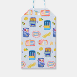 Étiquettes-cadeau Sardines et citrons