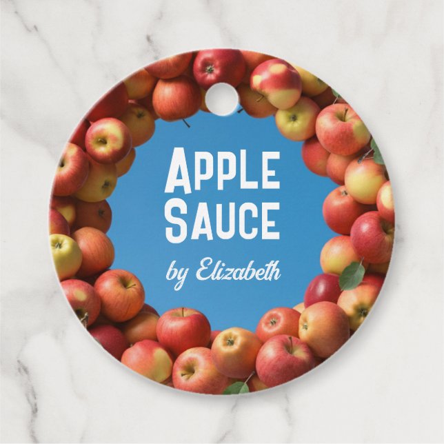 Étiquettes Cadeau Sauce à la pomme (Devant)