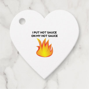Étiquettes Cadeau Sauce chaude