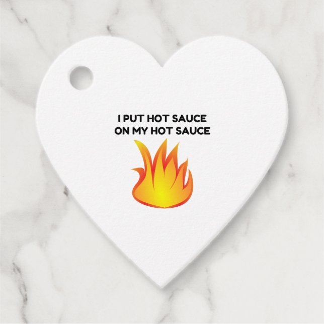 Étiquettes Cadeau Sauce chaude (Devant)