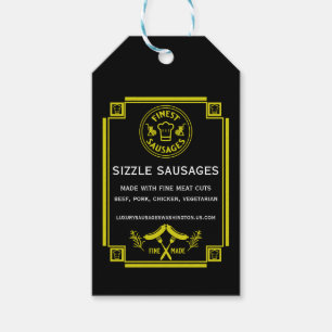 Étiquettes-cadeau Saucisses