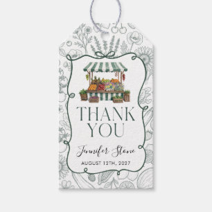 Étiquettes-cadeau Sauge Mariage