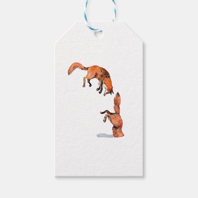 Étiquettes-cadeau Sauter Renard Rouge (Devant)