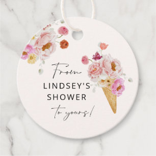 Étiquettes Cadeau Savon de douche pour enterrement de vie de jeune f