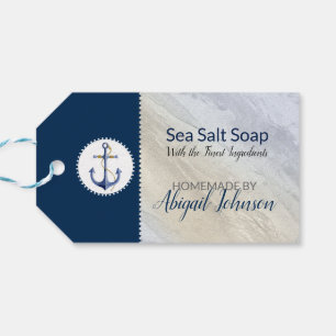 Étiquettes-cadeau Savon Naïf de Mer en Argile au Sel de la Mer Morte