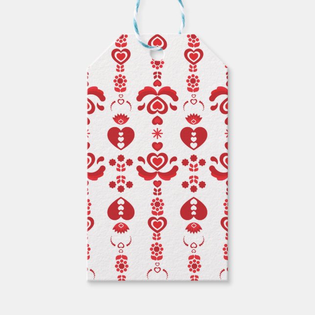 Étiquettes-cadeau Scandinave Noël moderne Motif (Devant)