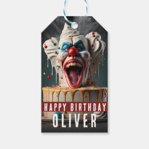Étiquettes-cadeau Scary Clown Thème Personnalisable Tags Cadeaux