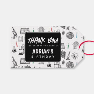 Étiquettes-cadeau Science Chimie Scientifique Thème de fête d'annive