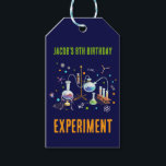 Étiquettes-cadeau Science Invitations d'anniversaire<br><div class="desc">Terminez votre fête d'anniversaires de enfants sur le thème scientifique avec nos étiquettes de préférence pour le jeu de chimie ! Ces charmants étiquettes de faveur présentent un design captivant d'un ensemble de chimie aux accents néons, complétant parfaitement votre célébration scientifique. Attachez ces étiquettes aux faveurs de la fête, aux...</div>