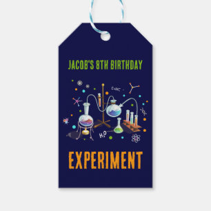 Étiquettes-cadeau Science Invitations d'anniversaire