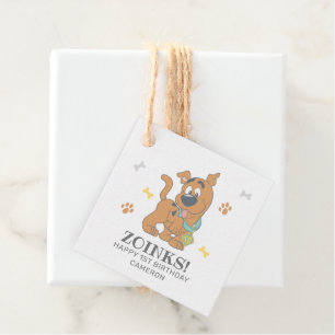 Étiquettes Cadeau Scooby-Doo 1er anniversaire