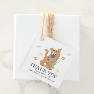 Étiquettes Cadeau Scooby-Doo 1er anniversaire