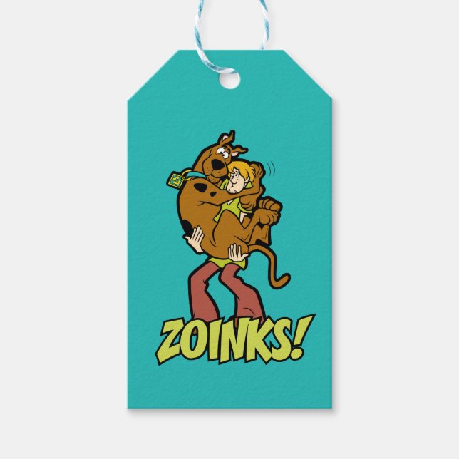 Étiquettes-cadeau Scooby-Doo et Shaggy Zoinks! (Devant)
