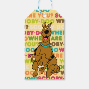 Étiquettes-cadeau Scooby-Doo fonctionnant "où sont vous ? "
