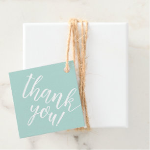 Étiquettes Cadeau Script de Merci Lettré à la main de Baby shower de