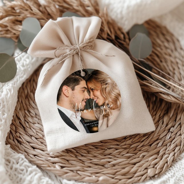 Étiquettes Cadeau Script de photo de remerciement de mariage (Créateur téléchargé)