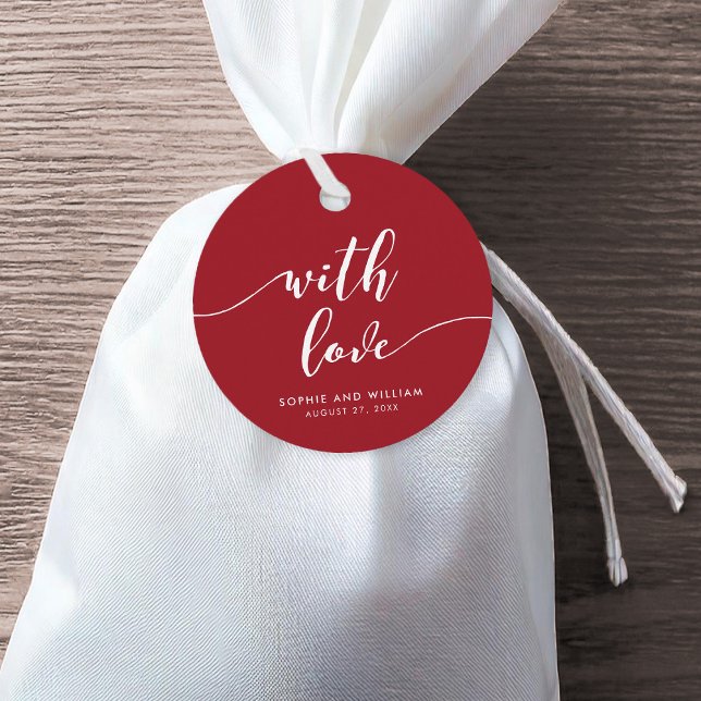 Étiquettes Cadeau Script De Relax Avec Mariage De Couleur Amoureux M (Créateur téléchargé)