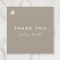 Script minimaliste Mariage moderne | Taupe Brown