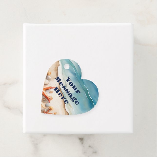 Étiquettes Cadeau Seashore Bliss Beach Party (En situation)