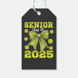 Étiquettes-cadeau Senior 2025 Softball Graduate Graduate Sport