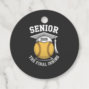 Étiquettes Cadeau Senior The Final Inning 2026 Softball Graduation