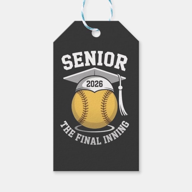 Étiquettes-cadeau Senior The Final Inning 2026 Softball Graduation (Devant)